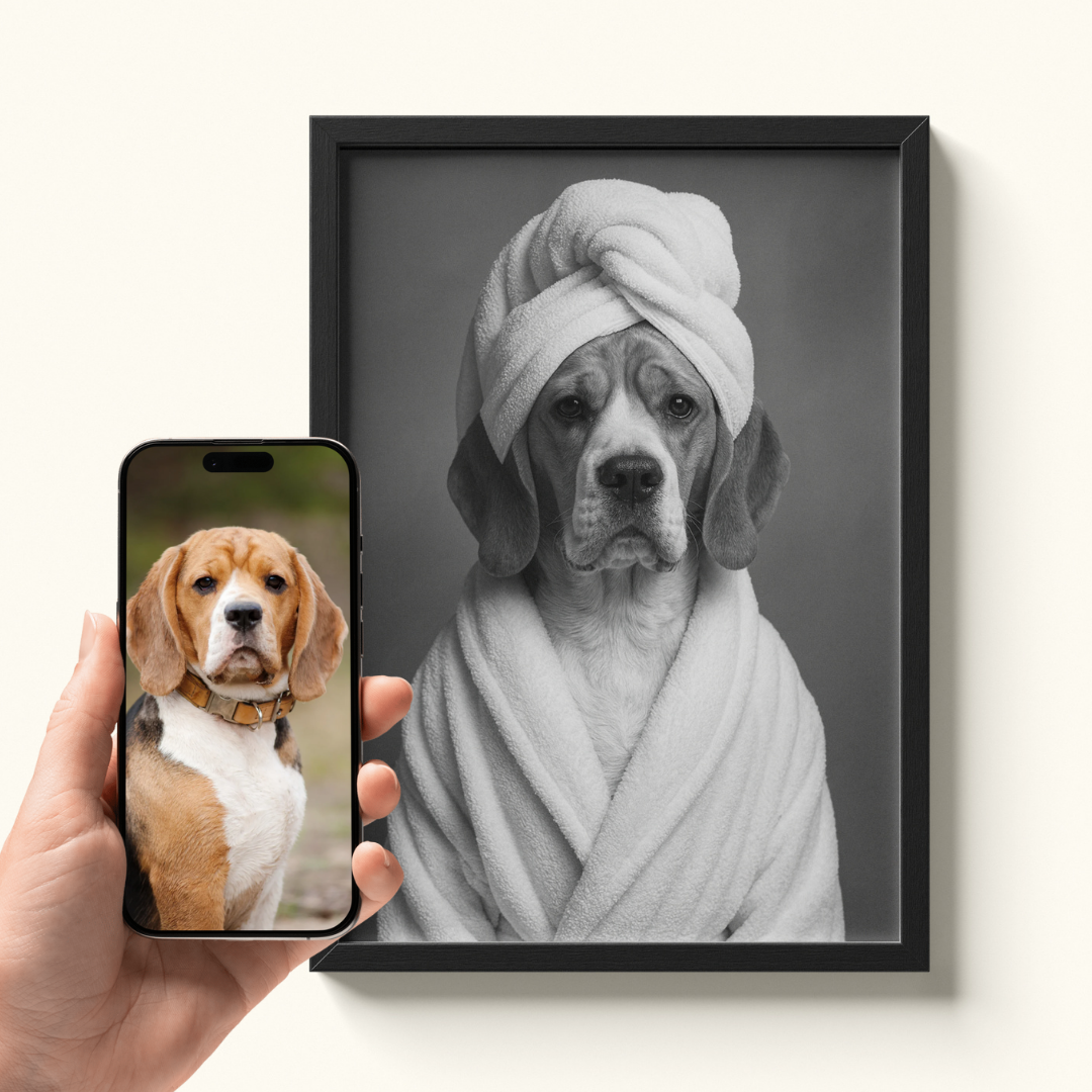 Portrait de votre animal après sa douche